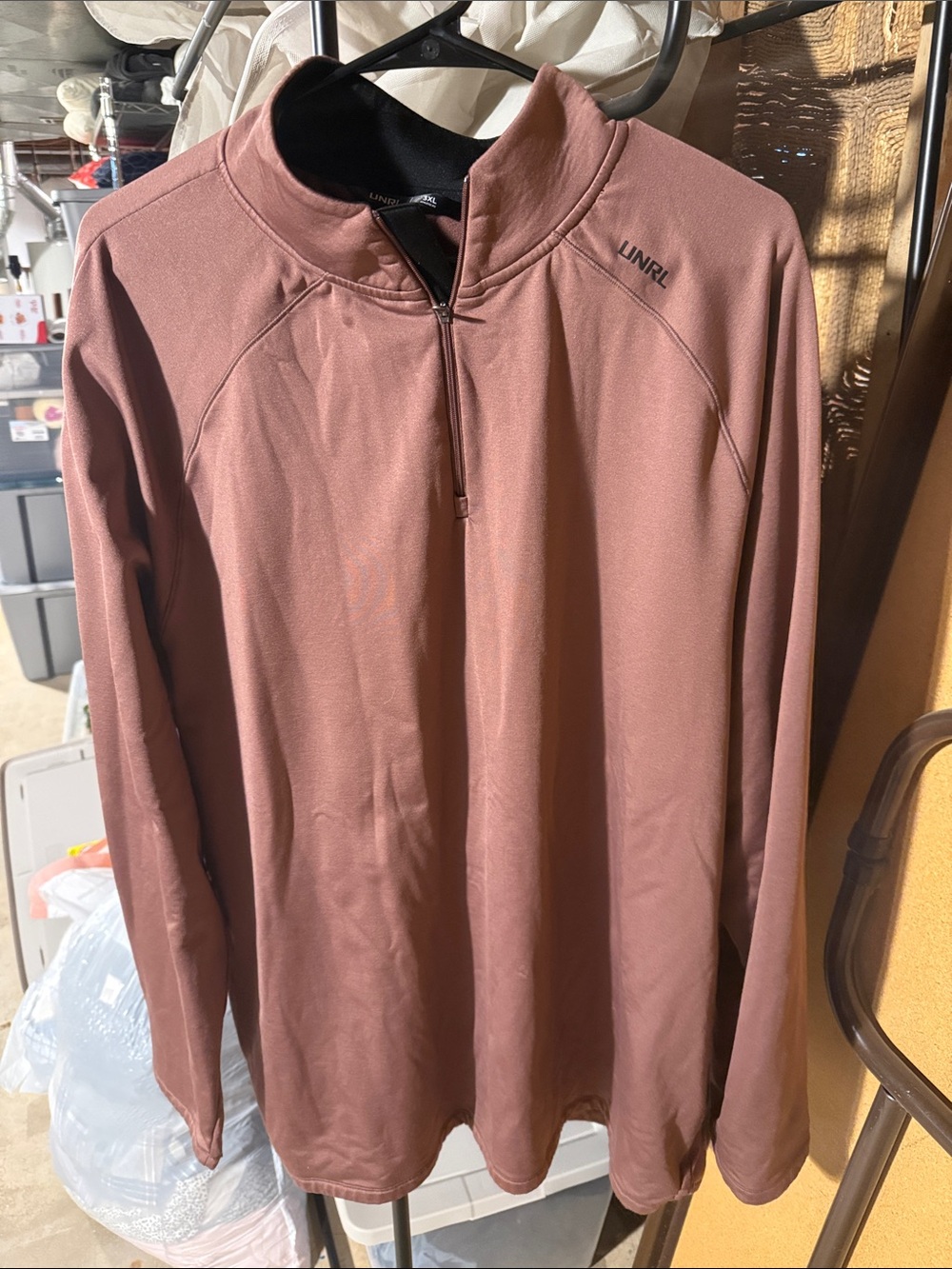 UNRL Men’s Quarter-Zip Pullover - Dusty Rose